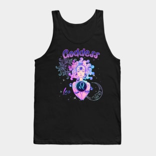 Zodiac Leo Goddess Queen Horoscope Tank Top